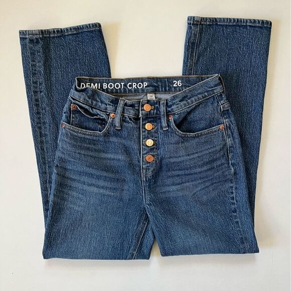 J.Crew 2022 10" demi-boot crop jean in Stone Street wash - Picture 9 of 12